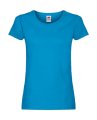 Goedkope Dames T-shirt Fruit of the Loom Lady fit 61-420-0 Azure Blue